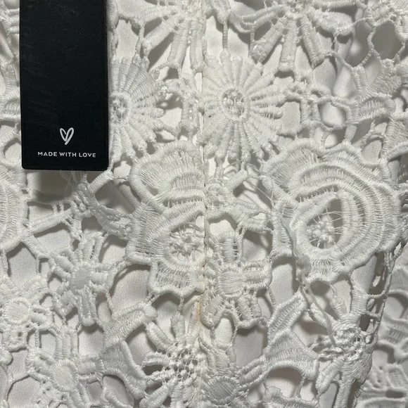 Lulus White Lace Dress with Open Back - Picture 3 of 4